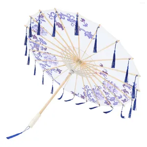 Umbrellas Japanese Parasol Classic Decorative Chinese Asian Cloth Traditional For Pography Costumes