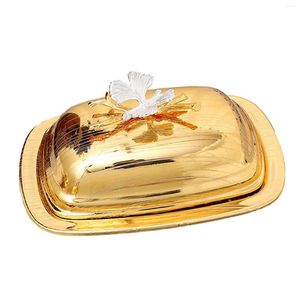 Plates European Butter Dish With Lid Multipurpose Contemporary Fruit Plate