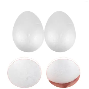 Party Decoration 2pcs 20cm White Foam Eggs DIY Painting Hand Graffiti Shapes Polystyrene Balls For And Craft Use