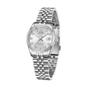 Burei Women Watch Business with Dayanalog Quartz Watch for Ladies Silver Gold Stael Bransoleta zegarek Fashion Panie Watches Waterproof
