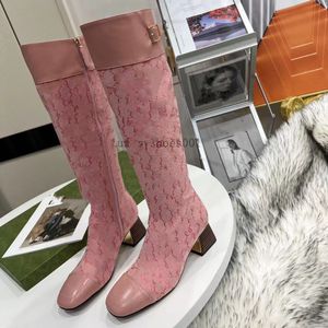 Women Boots Designer Boot Fashion Bott Bot z puszkami zamek błyskawiczne Regulowane paski na zwykłe buty sztyletowe pięta kostki do kolan rozmiar 35-43 1,25 03