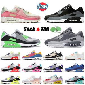 Classic 90 90s Men Women Running Shoes OG Designer Bred university red Total Be True Camo Green Grape Infrared London Men Camo Orange Viotech Trainers Sneakers