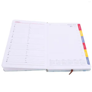 Plannerbok Engelska Portable Notepad Office Accessory Writing Notebook Daily 2024 Organiser