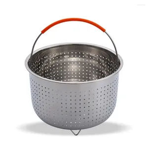 Doppia caldaia in acciaio inox da cucina cestello per vapore pentola a pressione piroscafo antiscottatura multifunzione per la pulizia della frutta accessori Cookeo