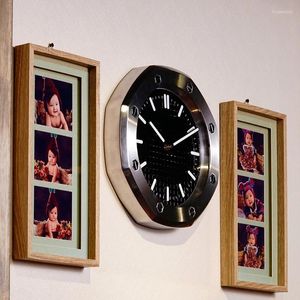 Relógios de parede Metal Art Watch Relógio Top Quality Home Decor com Nome Correspondente Luxo