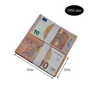 Inne świąteczne zapasy imprezy 3 PACK PAKIEŃ FAKE PIENIĄDZE 10 20 50 100 200 500 EURO FILM DILLENS Toys Game 100pcs/Pack Drop Dhkca