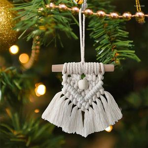 Weihnachtsdekorationen 1PC Nordic Boho Quaste Makramee Wandbehang Baum Böhmische Ornament Schlafzimmer Dekor 2024