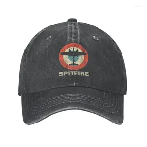 Бейсбольная кепка из хлопка, винтажная бейсболка с истребителем для стрельбы в самолете, пилотом самолета для мужчин и женщин, дышащая шляпа RAF WW2 War Spitfire Hat