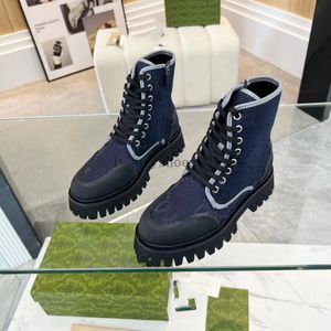 Tasarımcı tuval ayak bileği botları loafer loafer dantel-up boot erkekler kadınlar yarı bej boot klasik kadın ayakkabıları kış sonbahar kar botları naylon bot 1.25 04