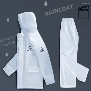 Raincoats Outdoor Suit Raincoat Ultralight Plastic Rain Pants Man Waterproof Running Camping Cappotto Donna Supplies