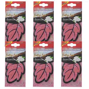 Pcs Scented Tea Hanging Air Freshener Car Small Tree Paper Auto Leaf Shape Office