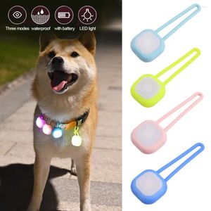 Coleiras de cachorro led colar de animal de estimação brilhante pingente noite segurança anti-perdido leva colar luminoso decoração brilhante para cães luz