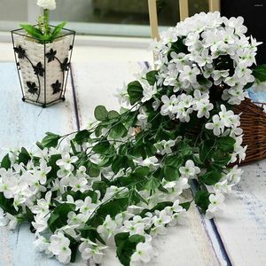 Decorative Flowers Artificial Plants Wall Hanging Faux Leaf Vines Garden Decorations Beautiful Realistic Wedding Decoration Supplie