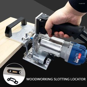 Conjuntos de ferramentas manuais profissionais Y50 Woodworking Slotting Locator Compact Router Trimming Machine 2 em 1 Invisible Fastener Punch Bracket para