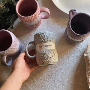 Tazze Lana Ceramica Tazza da caffè Regali Maniglia Acqua Latte Tè Articoli per la casa