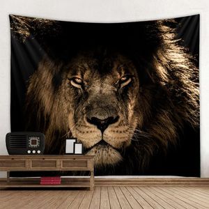 Tapestries Lion Decorative Tapestry Hippie Bohemian Wall Gypsy Landscape Bedroom