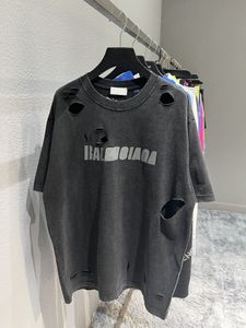 Paris kısa fransa baskı gömlekleri balencaigalies Avrupa lüks mektup grafik balencigalies tasarımcı moda erkekler erkek kol tshirt t kadın kıyafetleri casua