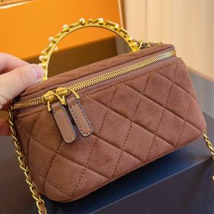 Kosmetiktasche, Box, Tragetasche, Make-up-Tasche, Hirschleder, Umhängetasche, Handabgs, Damen-Make-up-Tasche, Designer-Geldbörse, Umhängetaschen, Toilettenwaschbeutel, Beauty-Make-up-Etui, tragbare Aufbewahrung