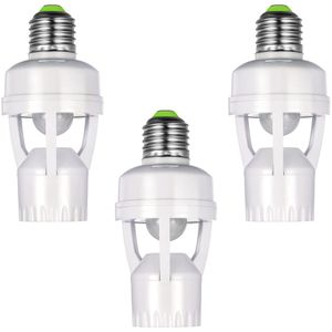 AC100-240V E27 PIR hareket sensörlü ampoule LED E27 LAMP TABLE Akıllı Anahtar Ampul Lamba Tutucu