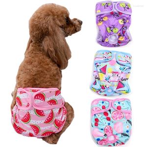 Abbigliamento per cani Pantaloncini femminili lavabili Pannolini riutilizzabili per cuccioli per cani di taglia piccola e media Biancheria intima Mutandine sanitarie Forniture fisiologiche per animali domestici