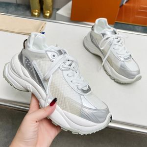 Women Lengthened High Casual Height Sole Designer New Wear Shoes Athletic 5cm Louiis Increase Thick 2024 Run55 Trainer Quality Sport Sneaker Shoe Da3i