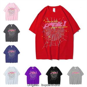 Футболка с пауком Sp5der Young Thug 555555, летние футболки для мужчин и женщин, модная черная, розовая одежда в стиле хип-хоп с короткими рукавами 325x