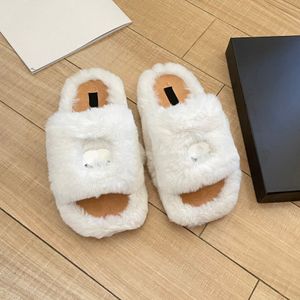 New Paris 2024 Luxury Designer Slippers Woman Sandals channel shoes Casual Fluffy slippers Female Mules Flats Slides Low heel Flip Flops Ladies Fashion Footwear