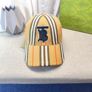 Berretto da baseball di design per cappelli di moda B famil design brand Berretto a righe in tela di alta qualità per il classico stile europeo
