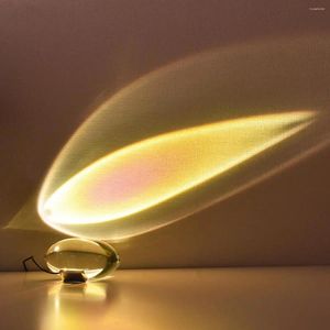 Nattljus Angel Eyes Projector Lamp LED Galaxy Crystal Aurora Nebula Bedroom Bedside Table Atmosphere Sunset