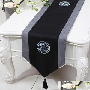 Table Runner Proud Rose Linen Decorative Tablecloth Chinese Style Rec Flag Fashion Household Mat Customed Y200421 Drop Delivery Home Dh8Xn
