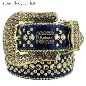 Luxury Designer Bb Belt Simons Women Belts Men Black Blue White Shiny Diamond Multicolour with Bling Rhinestones Gift Belts High Quality Trend Brand BB 3865