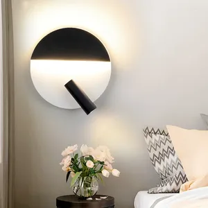 Wall Lamp Led Nordic Modern Light 350 Degree Adjustable Bedside Lights Bedroom Living Room Aisle Study Reading 8W 10W