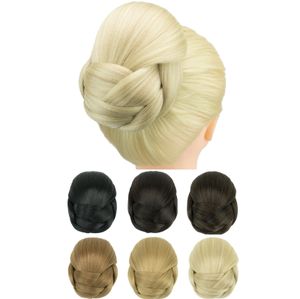 Soowee Braided Chignon Tancerz Hair Cover Pączki włosy krawędzi włosy klipy klipsy uprowado na przyjęcie weselne dla kobiet 240119