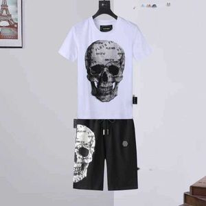 14666 Plein Tops Philipps Pp Set T-shirt Bear T-shirt sportive da uomo Joer Pantaloncini di cristallo Teschio Tuta da uomo Tute casual Oo99