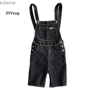 Erkek Kot Moda Cep Kot Tulumlar Sokak Denim Önlük Tulumları İnsan Susuklu Pantolon Boyutu S-5XL MENS ŞARTLARI YQ240205