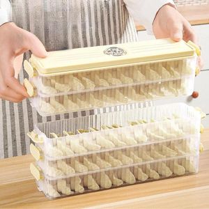 Storage Bottles Dumpling Box Household Kitchen Refrigerator Wonton Sealed Fresh-keeping Quick Freezing Organizer