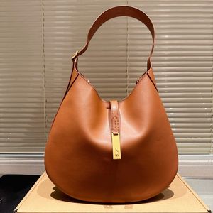 Сумка Polo ID Bag Большая дизайнерская сумка hobo ags Мини-сумка в форме полумесяца Замшевая кожаная строчка Кофейный полумесяц RL Сумки-клатчи Сумки на плечо Сумка для лошадей 231215