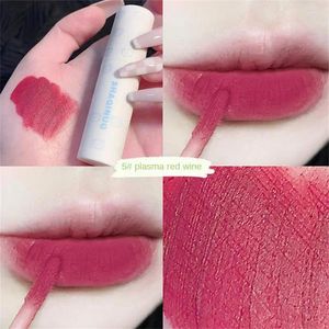 Lucidalabbra Fango Simpatico rossetto in velluto opaco rimpolpante Tinta rossa per labbra Trucco Maquiagem impermeabile a lunga durata