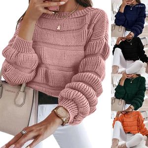 Женские свитера на осень-зиму для женщин, однотонный топ с длинными рукавами, вязаные теплые пуловеры, свитер, мягкая и удобная толстовка