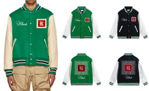 Designer Rhude Spring Autumn Overdimensionerad Windrunner Thin Jack Coat Men Sport Windbreaker Jacket Explosion Cloth Bomber Jackets