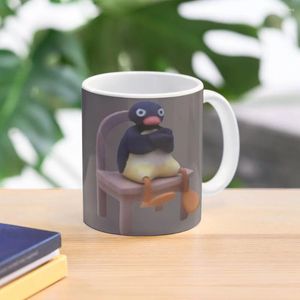 Mugs Beeppep Official Merch Angry Pingu Coffee Mug Large Kawaii Glasses