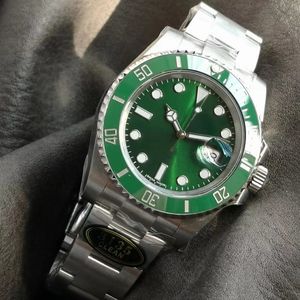 Saubere Fabrik hochwertige Uhr 116610-97200 Uhr grünes Zifferblatt Keramiklünette 3135 automatisches mechanisches Uhrwerk 40 mm