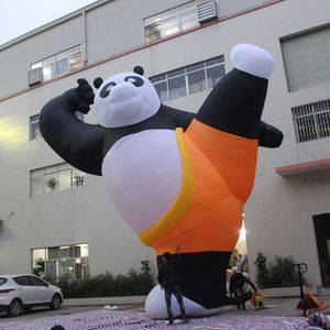 Toptan Dev 13.2/20ft açık şişme Kung Fu Panda Balon Karikatür Reklam için 001