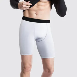 Herren-Shorts für Herren, Spandex, einfarbig, hohe Taille, enger elastischer Bund, schlanke Sport-Outdoor-Hose, schläfrige Kleidung für Jungen