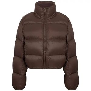 Short Parkas Womens Street Clothing Cutting Coat Korean Sweet Puff Jacket 2024 Womens Black Zipper Thickened Warm Coat 240205
