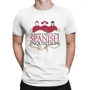 Men's T Shirts Monty Python Nobody Expects The Spanish Inquisition Creative Pure Cotton Shirt Short Sleeve Round Neck Clothes Gift Idea