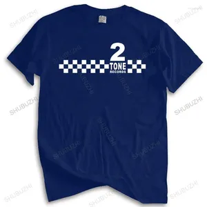 Camiseta masculina de marca de moda camisa masculina solta 2 tons registros camiseta-ska música reggae camiseta masculina