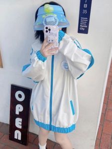 Jaquetas femininas 2024 japonês kawaii y2k mulheres bonito oversized moletom preppy outwear harajuku grunge fada chaquetas mujer roupas