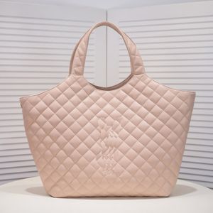 Stor kapacitet totes icare maxi shopping väska spegel 10a loulou väska strandsäckar äkta läder kvinnor tote designer gitter handväska handväska resor crossbody väska