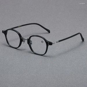 Sunglasses Frames Korean Style Pure Titanium Reading Glasses For Men Optical Lenses Women's Eyeglasses Frame Round Trendy Versatile Eyewear